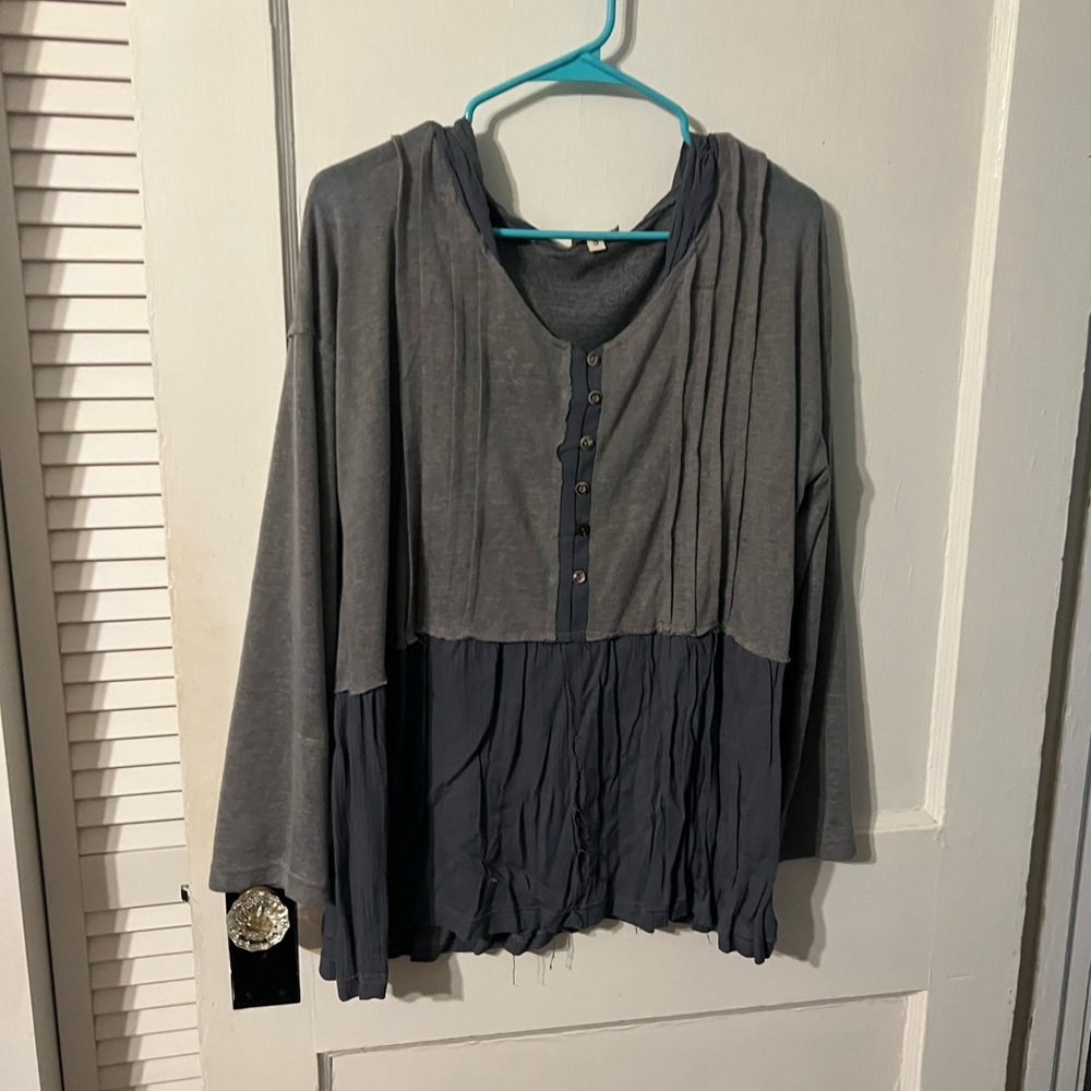 POL Shirt with hood. Super cute shirt.